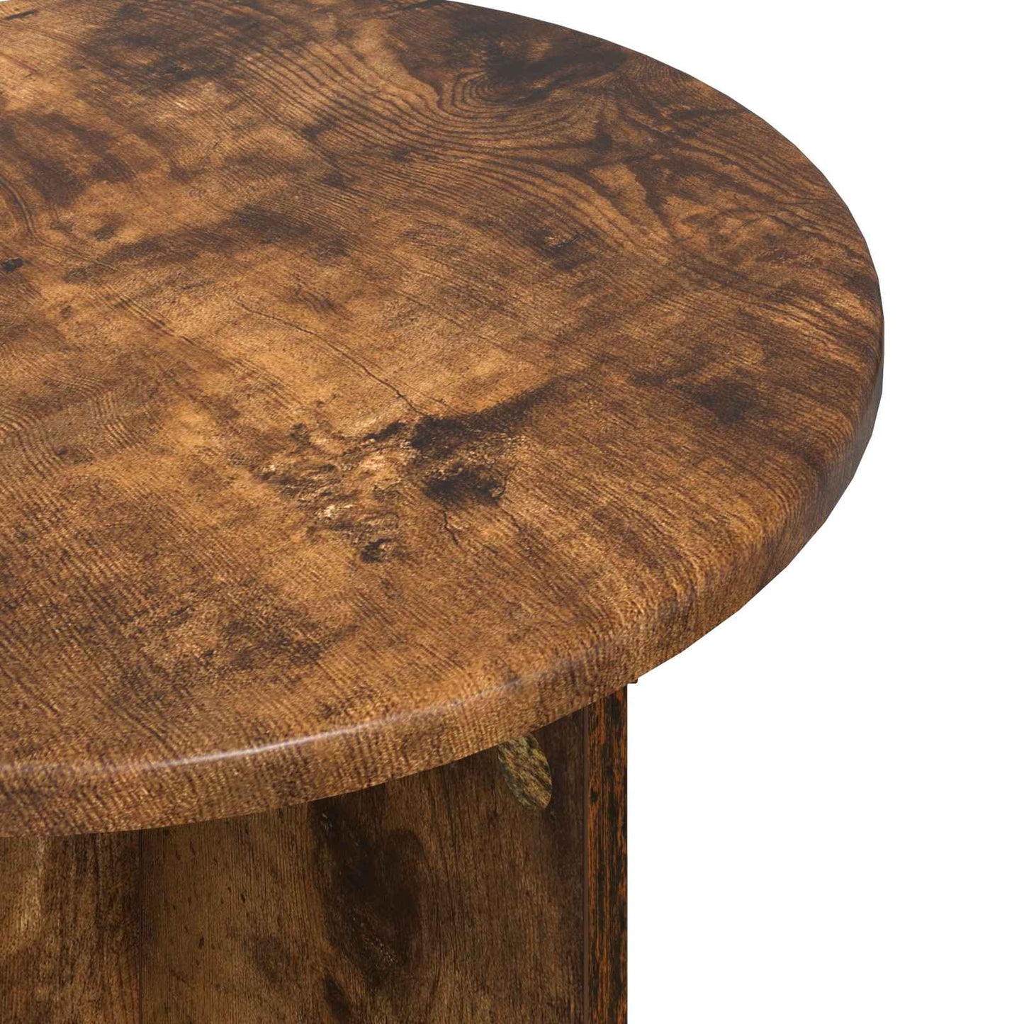 vidaXL Side Table Set with Storage 2 pcs Smoked Oak Engineered Wood