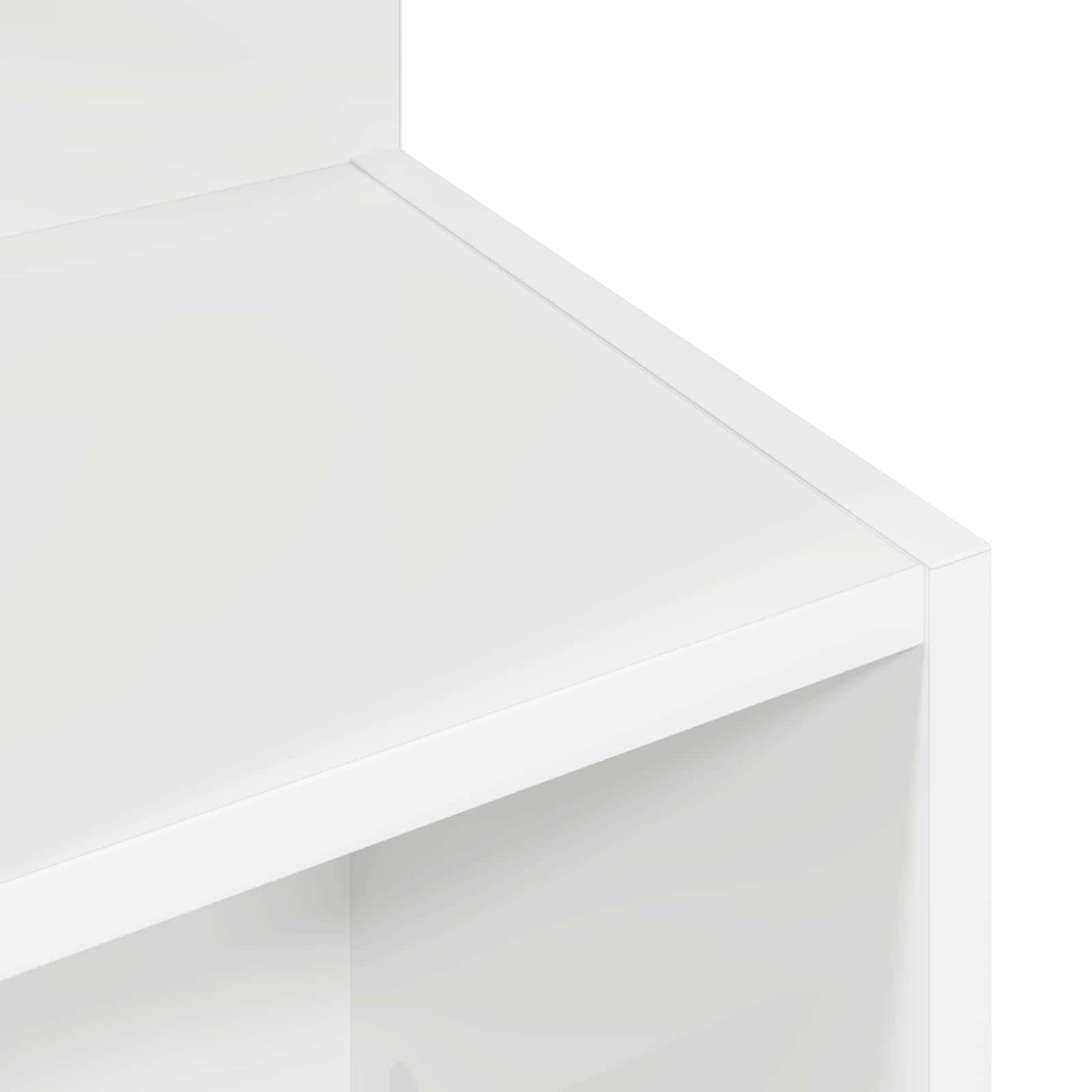 vidaXL Side Table White Ø 39.5 x 55 cm Engineered Wood