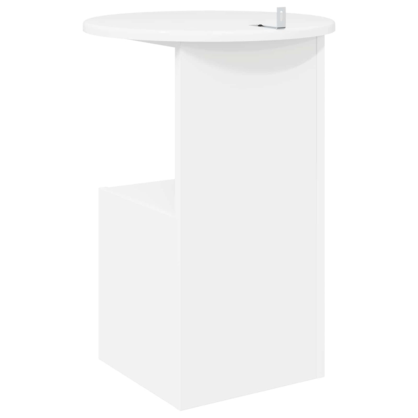 vidaXL Side Table White Ø 39.5 x 55 cm Engineered Wood