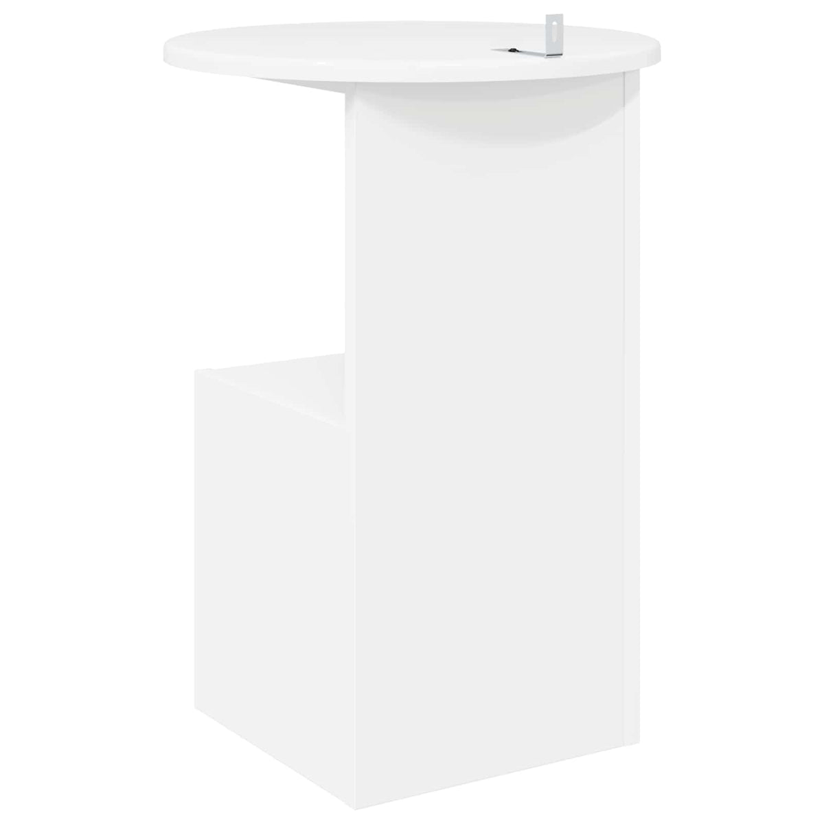 vidaXL Side Table White Ø 39.5 x 55 cm Engineered Wood
