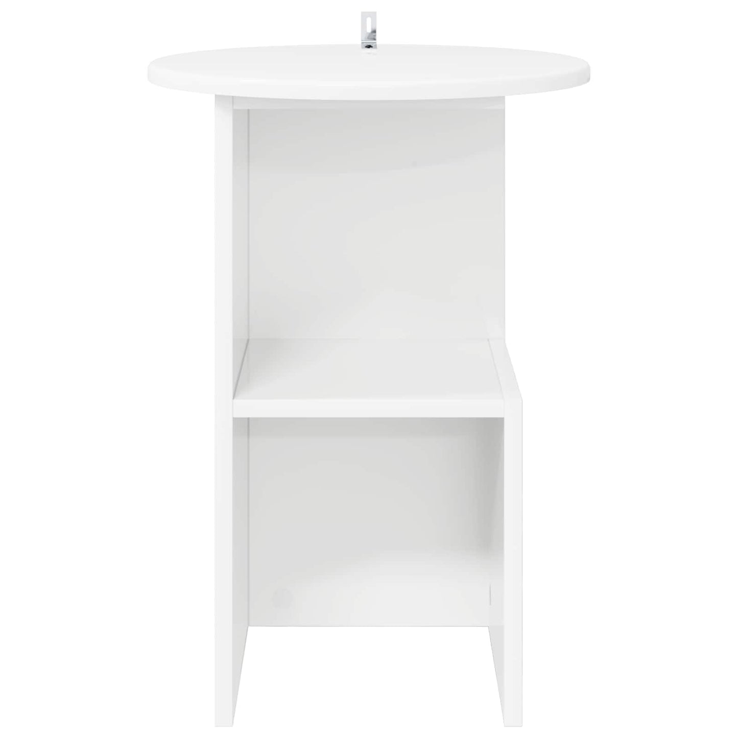 vidaXL Side Table White Ø 39.5 x 55 cm Engineered Wood