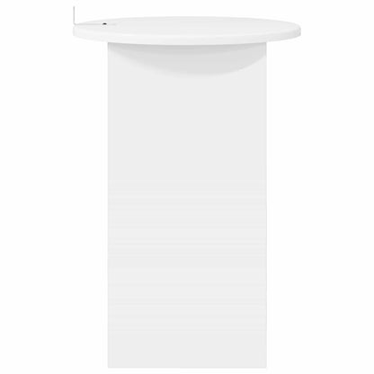 vidaXL Side Table White Ø 39.5 x 55 cm Engineered Wood