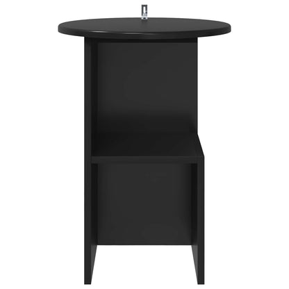 vidaXL Side Table Black Oak Ø 39.5 x 55 cm Engineered Wood