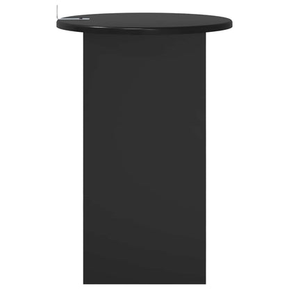 vidaXL Side Table Black Oak Ø 39.5 x 55 cm Engineered Wood