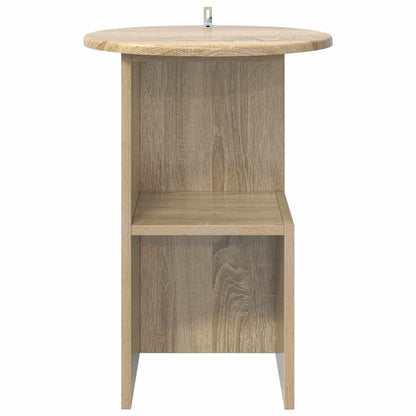 vidaXL Side Table Sonoma Oak Ø 39.5 x 55 cm Engineered Wood