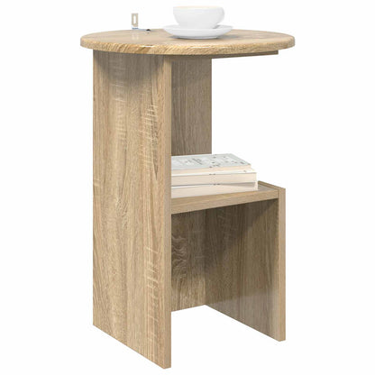 vidaXL Side Table Sonoma Oak Ø 39.5 x 55 cm Engineered Wood