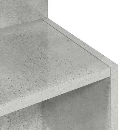 vidaXL Side Table Concrete Grey Ø 39.5 x 55 cm Engineered Wood