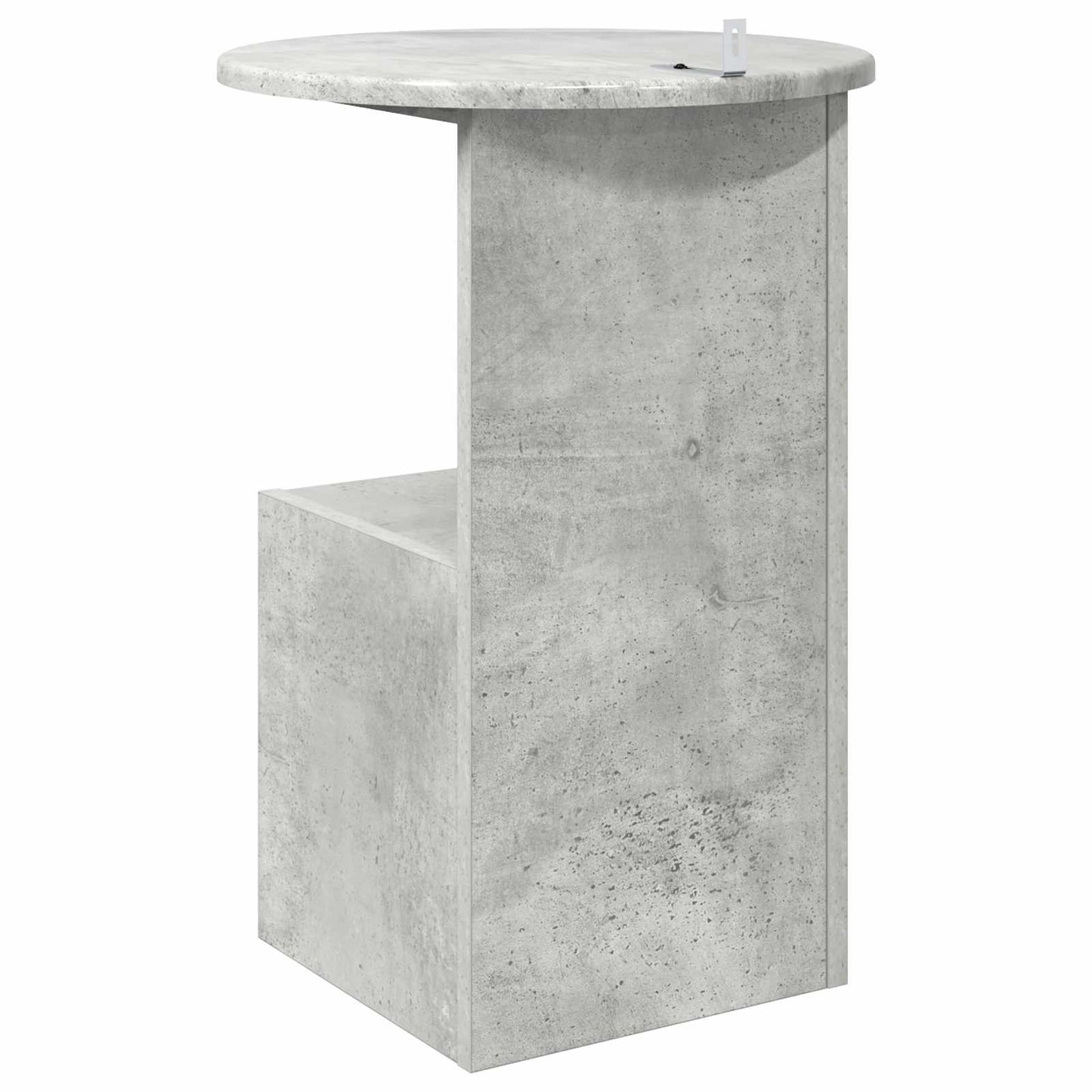 vidaXL Side Table Concrete Grey Ø 39.5 x 55 cm Engineered Wood