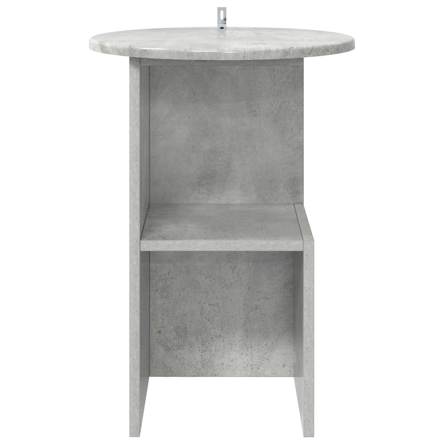 vidaXL Side Table Concrete Grey Ø 39.5 x 55 cm Engineered Wood