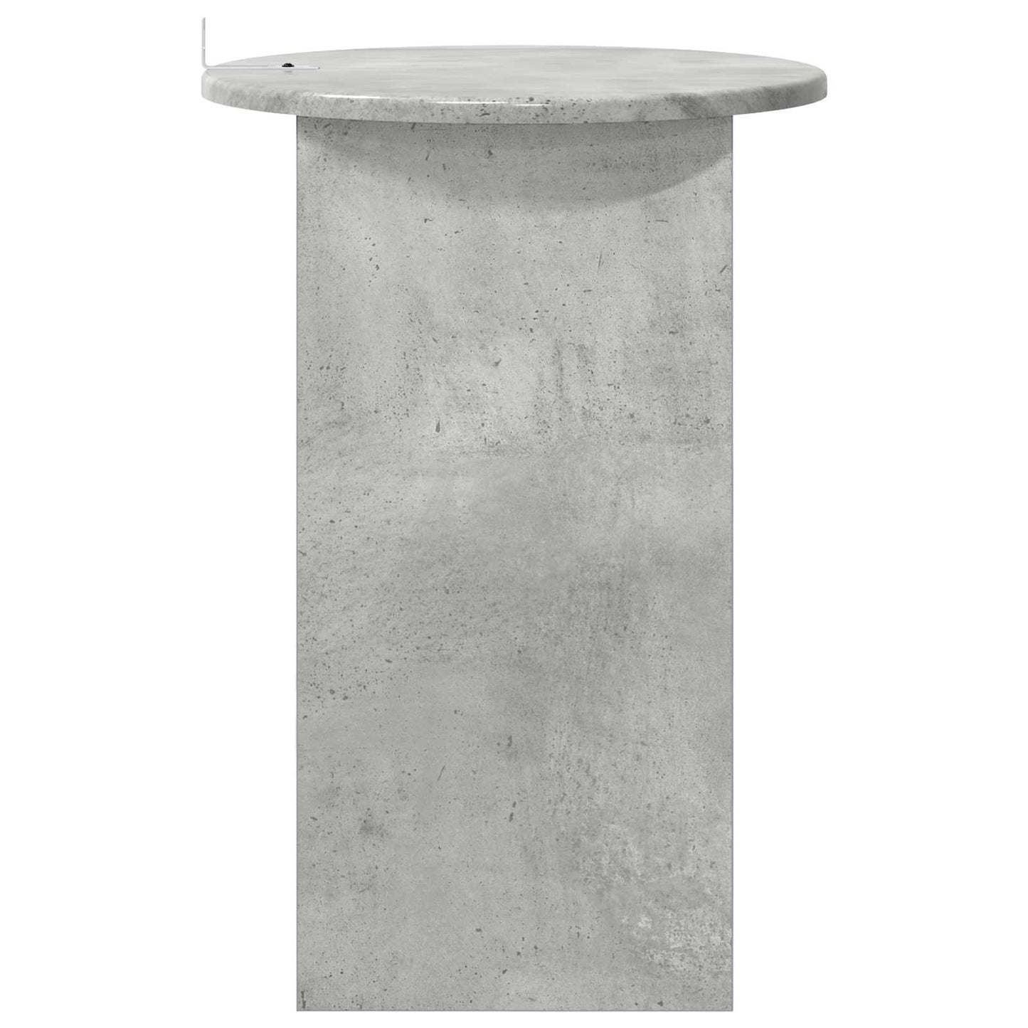 vidaXL Side Table Concrete Grey Ø 39.5 x 55 cm Engineered Wood