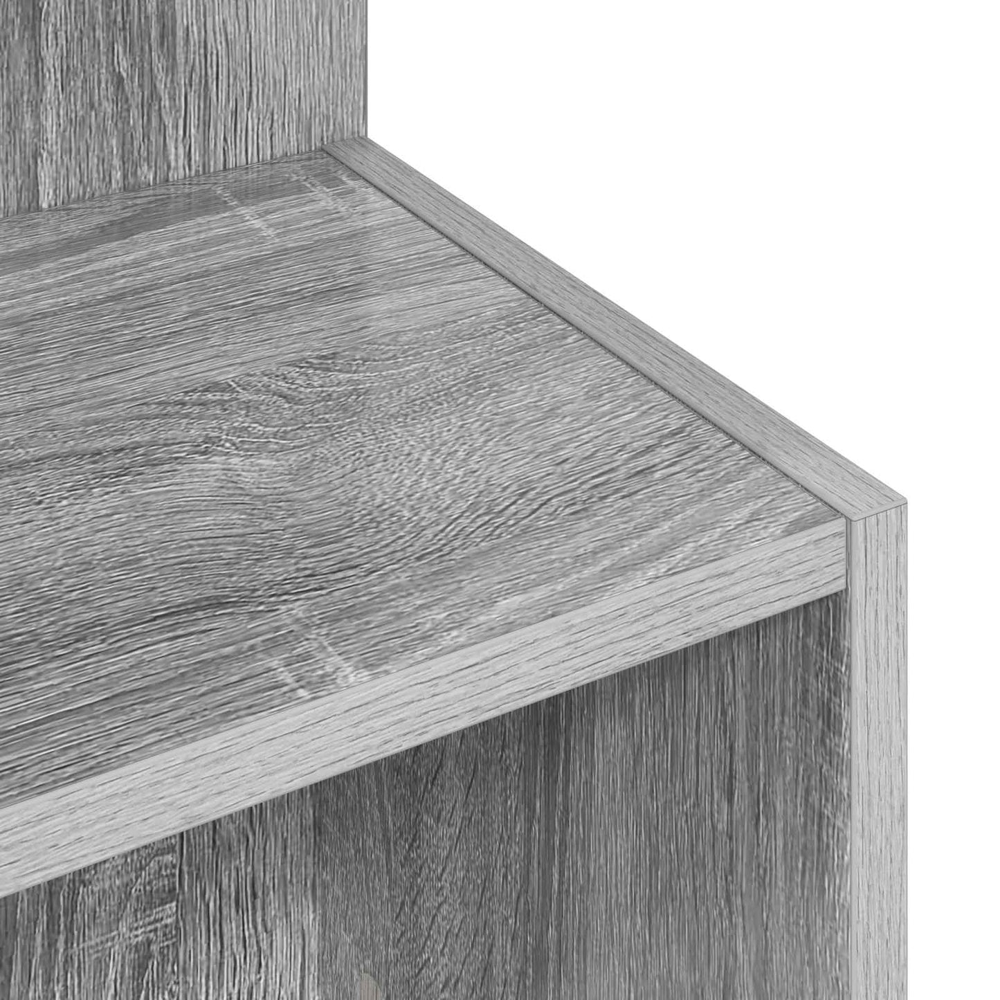 vidaXL Side Table Grey Sonoma Ø 39.5 x 55 cm Engineered Wood