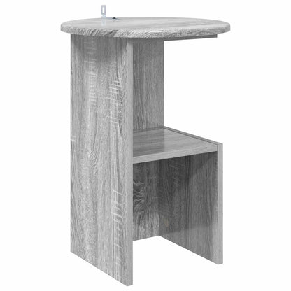 vidaXL Side Table Grey Sonoma Ø 39.5 x 55 cm Engineered Wood