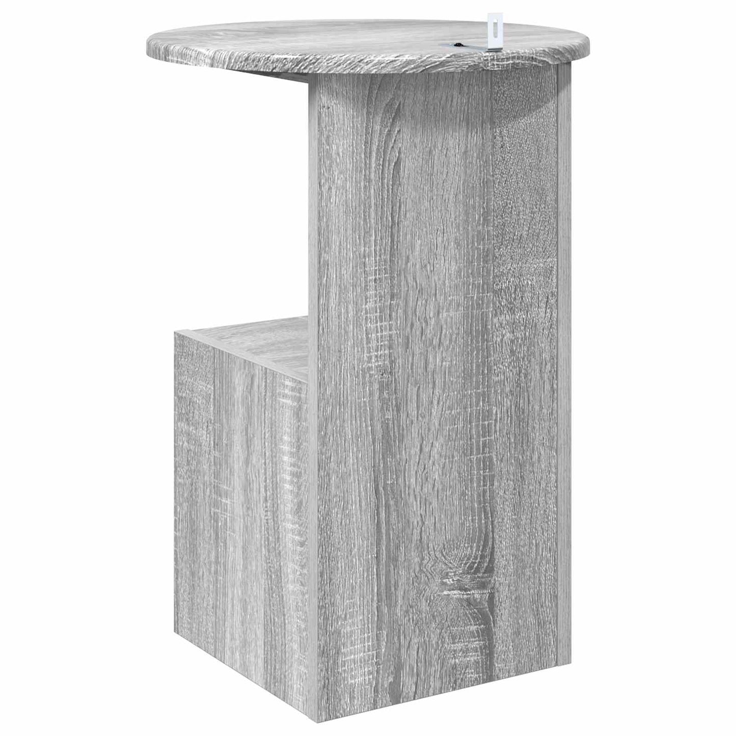 vidaXL Side Table Grey Sonoma Ø 39.5 x 55 cm Engineered Wood
