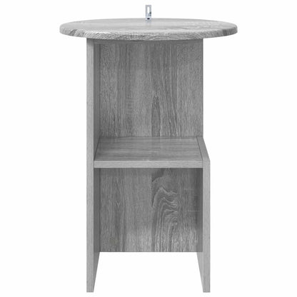 vidaXL Side Table Grey Sonoma Ø 39.5 x 55 cm Engineered Wood