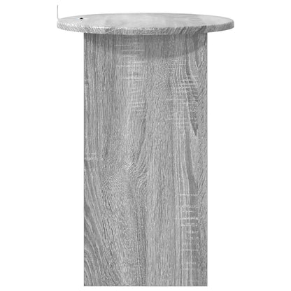 vidaXL Side Table Grey Sonoma Ø 39.5 x 55 cm Engineered Wood