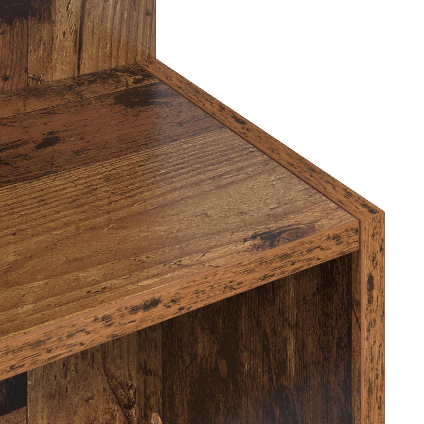 vidaXL Side Table Old Wood Ø 39.5 x 55 cm Engineered Wood