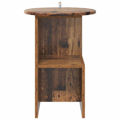 vidaXL Side Table Old Wood Ø 39.5 x 55 cm Engineered Wood