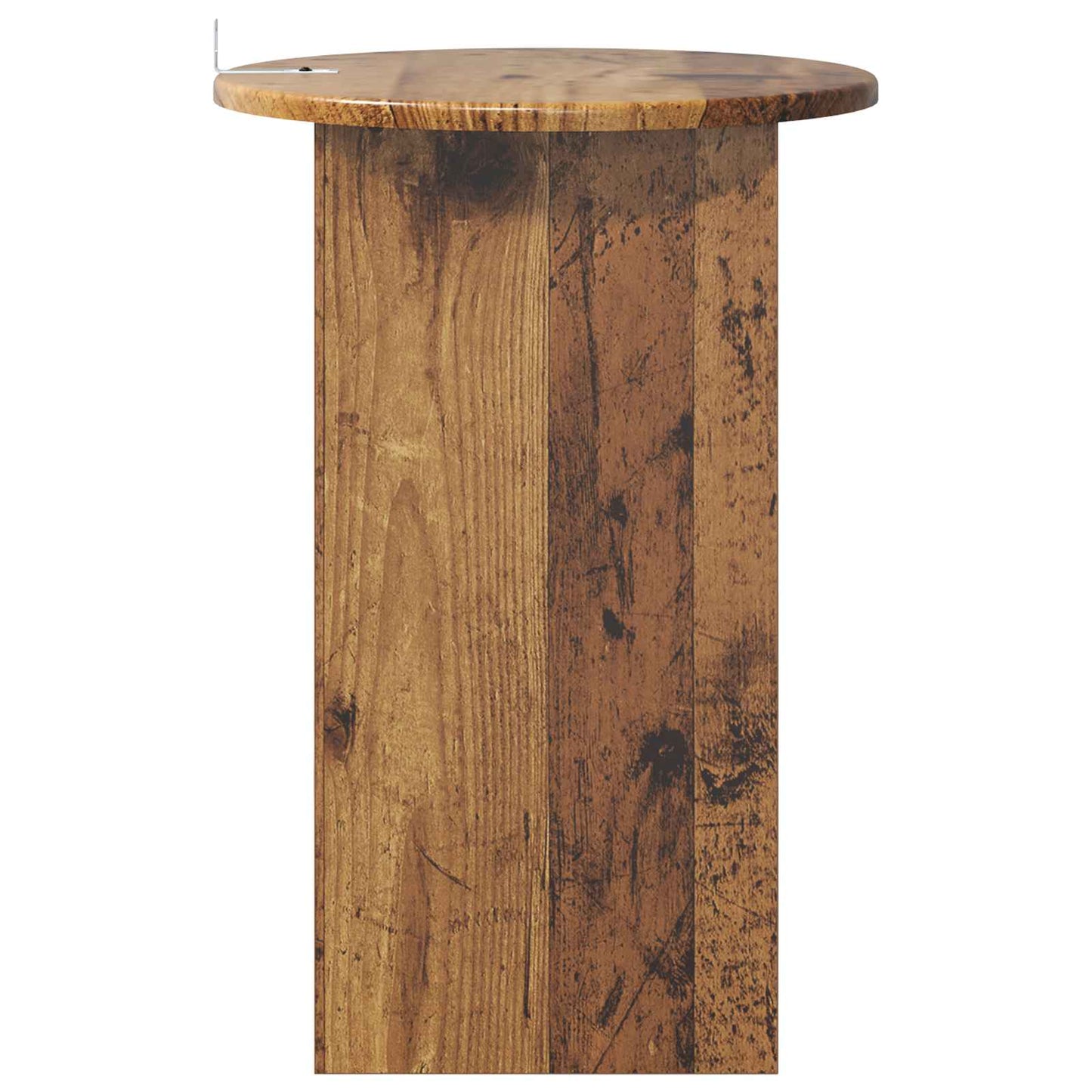 vidaXL Side Table Old Wood Ø 39.5 x 55 cm Engineered Wood