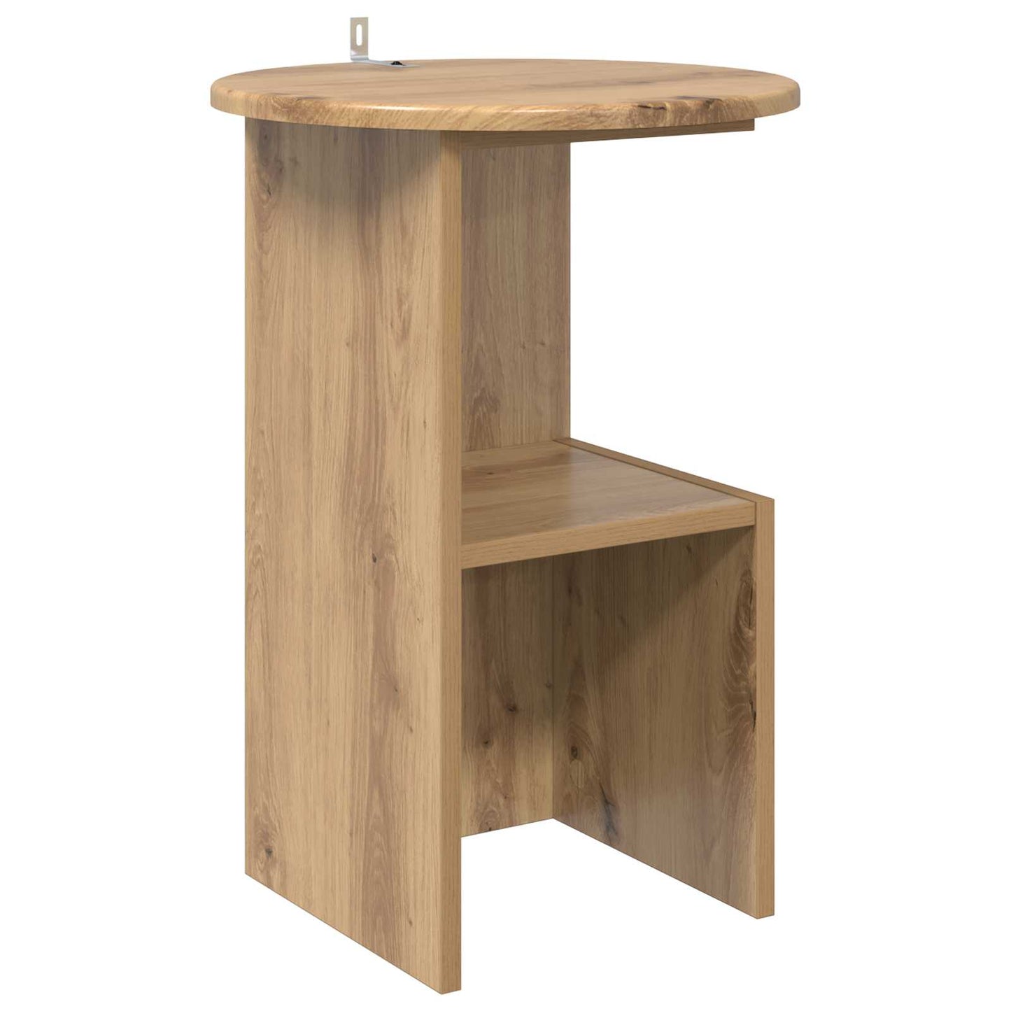 vidaXL Side Table Artisan Oak Ø 39.5 x 55 cm Engineered Wood