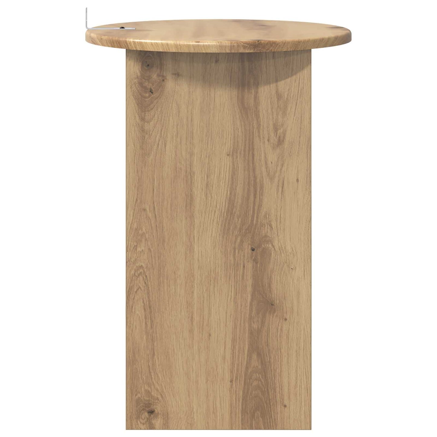 vidaXL Side Table Artisan Oak Ø 39.5 x 55 cm Engineered Wood