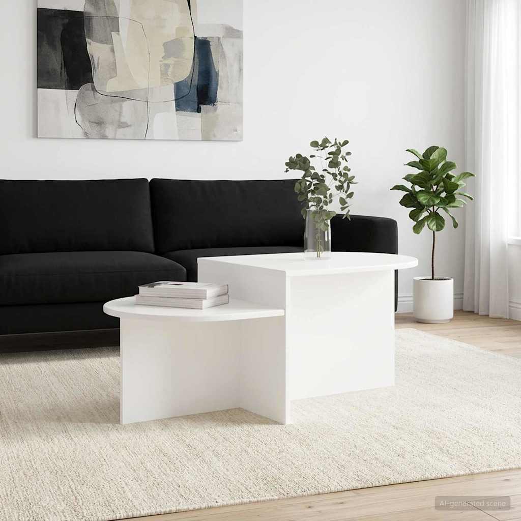 vidaXL Coffee Table White 100 x 50 x 40 cm Engineered Wood