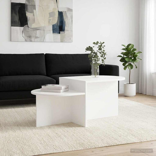 vidaXL Coffee Table White 100 x 50 x 40 cm Engineered Wood