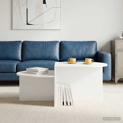vidaXL Coffee Table White 100 x 50 x 40 cm Engineered Wood