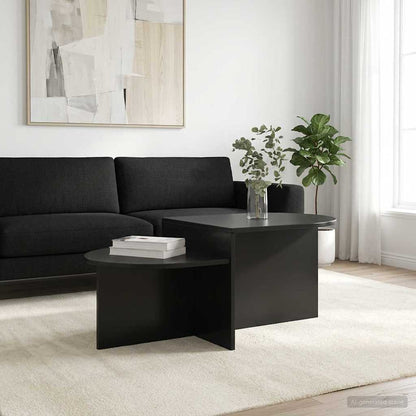 vidaXL Coffee Table Black Oak 100 x 50 x 40 cm Engineered Wood