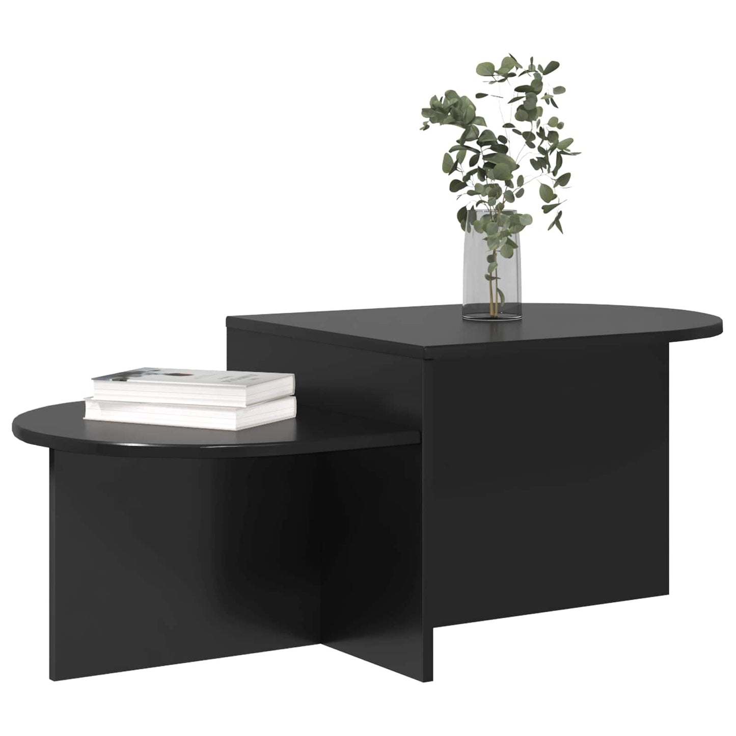 vidaXL Coffee Table Black Oak 100 x 50 x 40 cm Engineered Wood