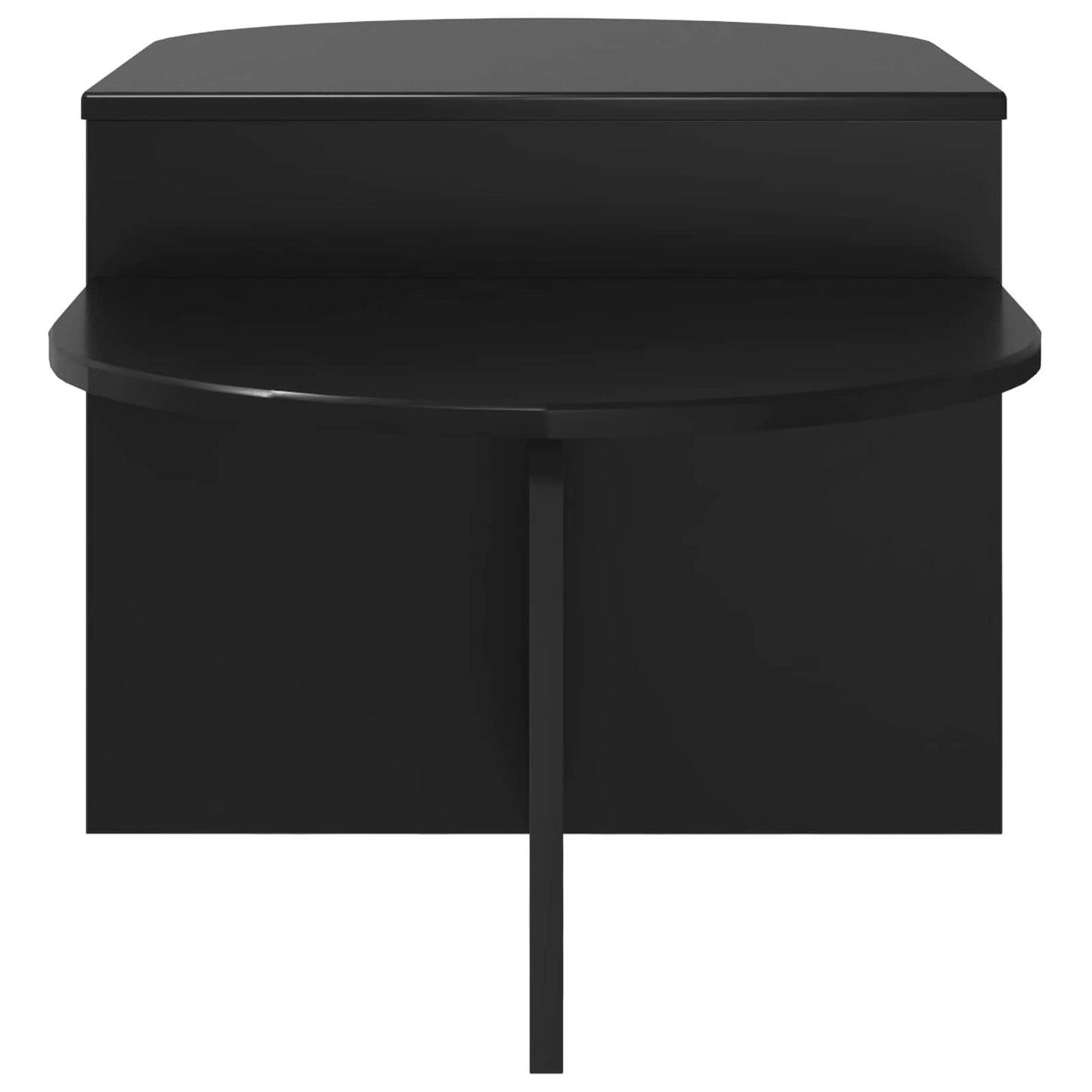 vidaXL Coffee Table Black Oak 100 x 50 x 40 cm Engineered Wood