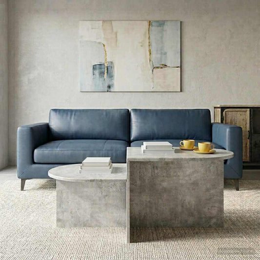 vidaXL Coffee Table Concrete Grey 100 x 50 x 40 cm Engineered Wood