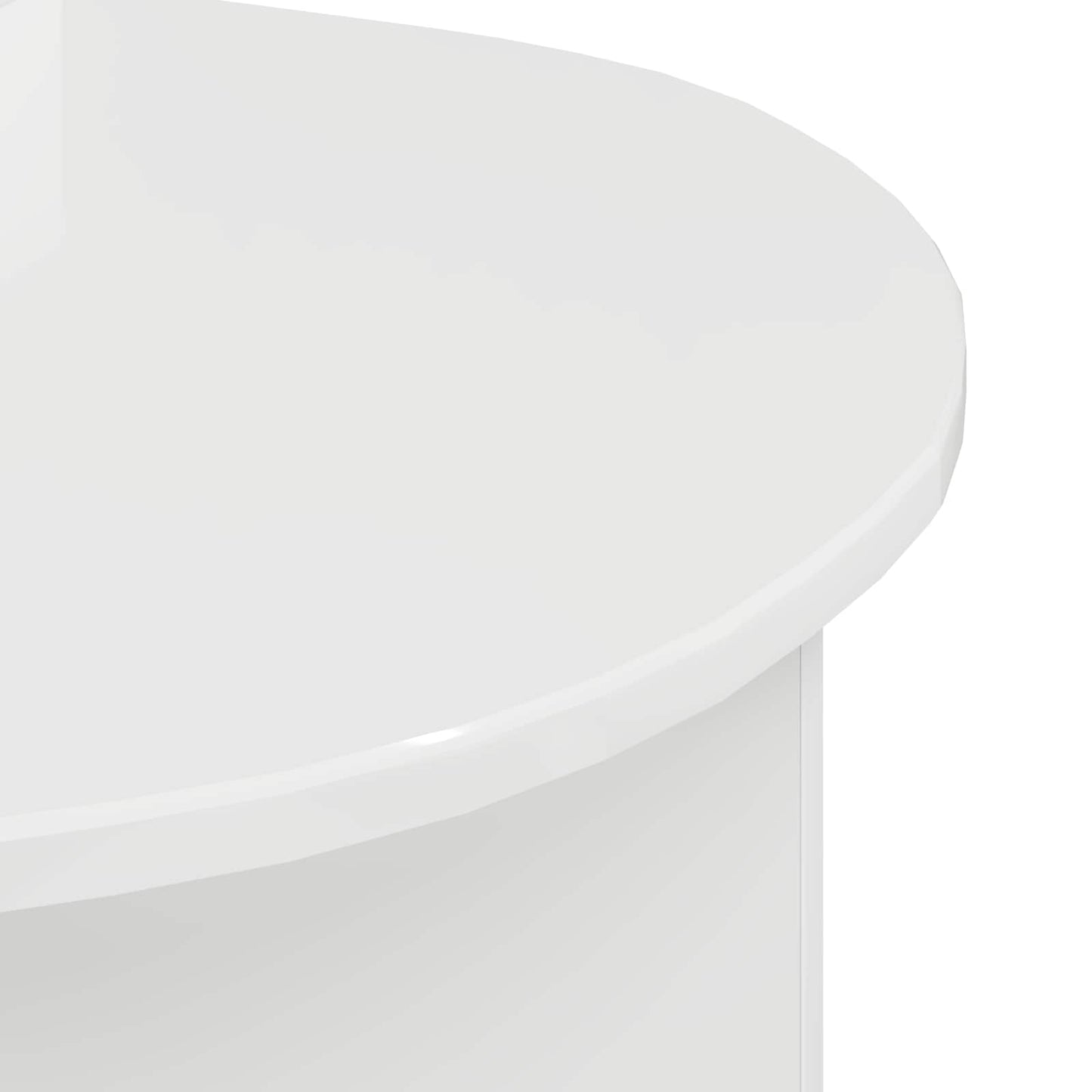 vidaXL Coffee Table High Gloss White 100 x 50 x 40 cm Engineered Wood