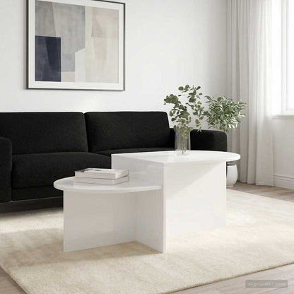 vidaXL Coffee Table High Gloss White 100 x 50 x 40 cm Engineered Wood
