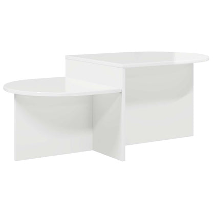 vidaXL Coffee Table High Gloss White 100 x 50 x 40 cm Engineered Wood