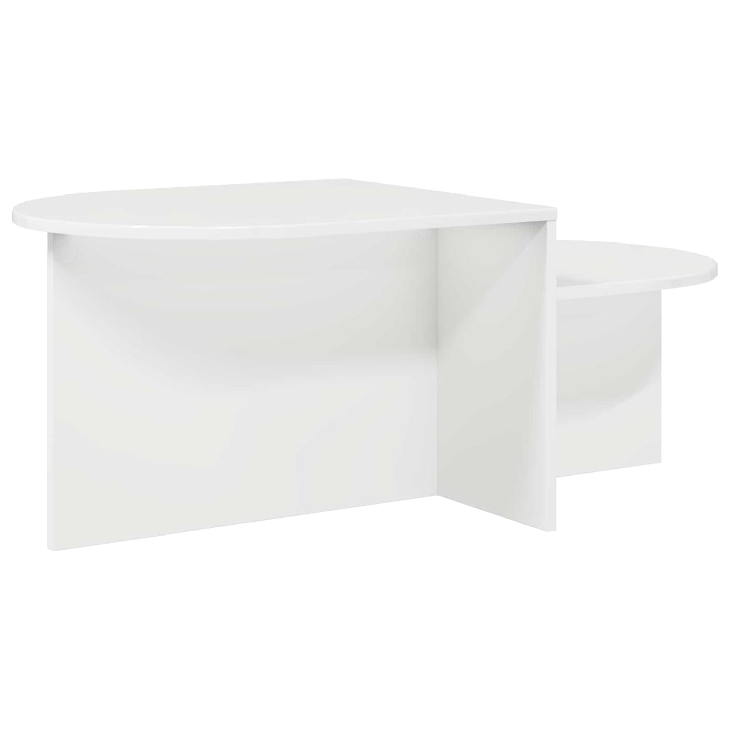 vidaXL Coffee Table High Gloss White 100 x 50 x 40 cm Engineered Wood