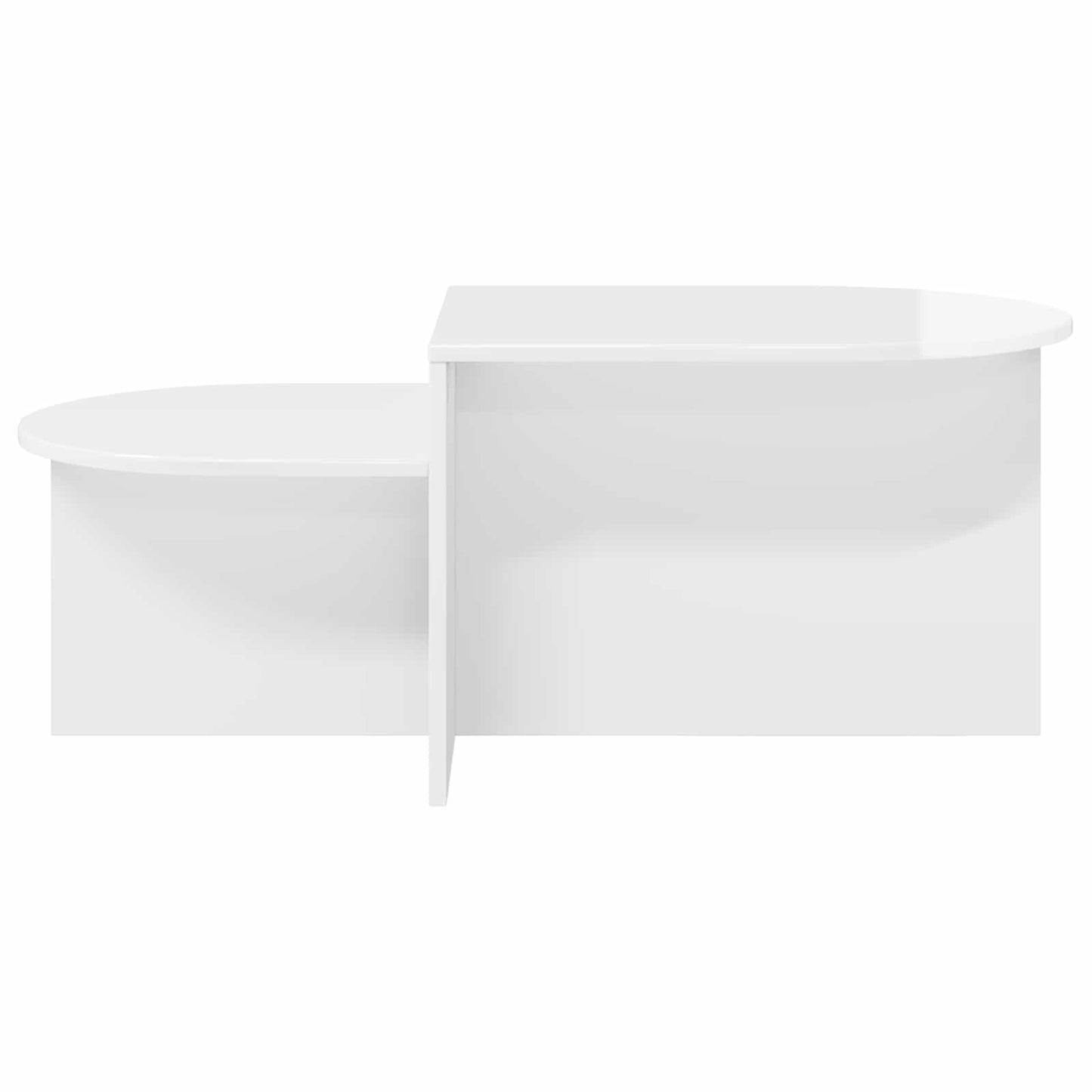vidaXL Coffee Table High Gloss White 100 x 50 x 40 cm Engineered Wood