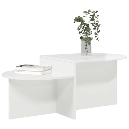vidaXL Coffee Table High Gloss White 100 x 50 x 40 cm Engineered Wood