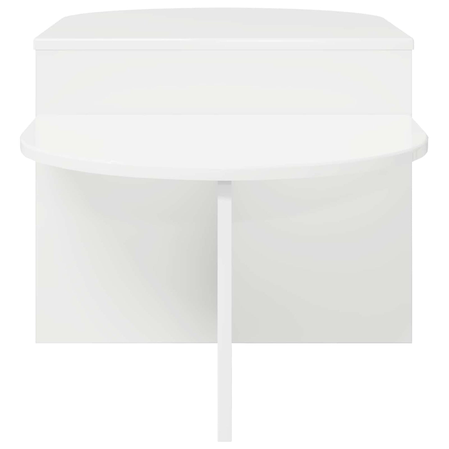 vidaXL Coffee Table High Gloss White 100 x 50 x 40 cm Engineered Wood
