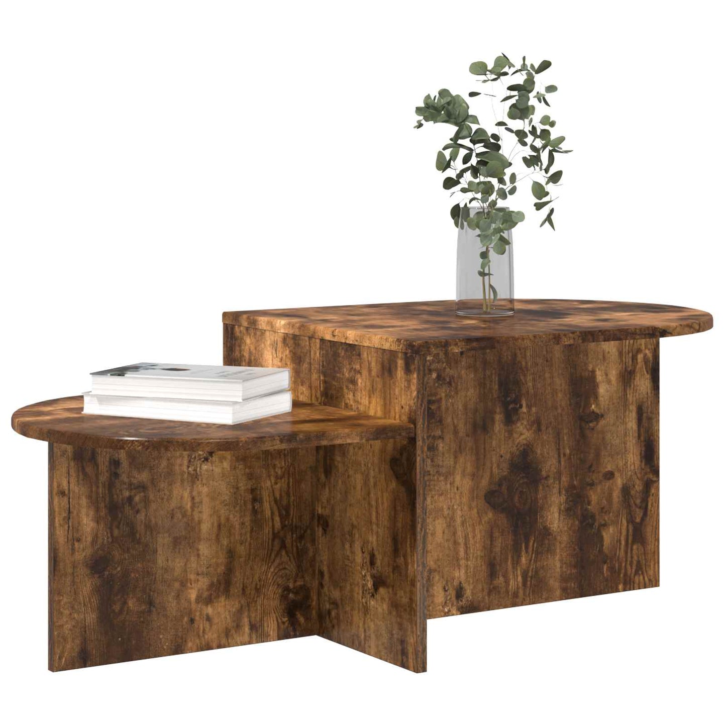 vidaXL Coffee Table Smoked Oak 100 x 50 x 40 cm Engineered Wood