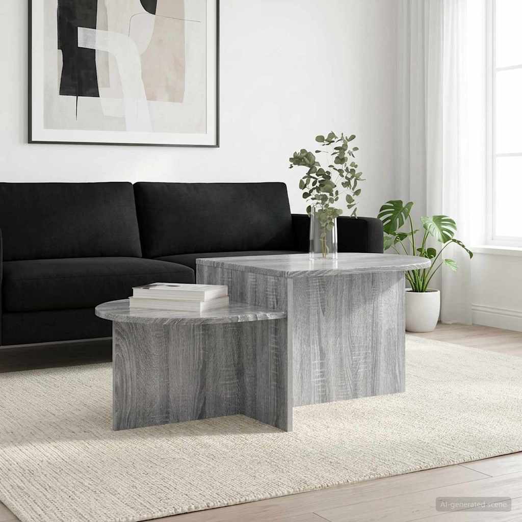 vidaXL Coffee Table Grey Sonoma 100 x 50 x 40 cm Engineered Wood