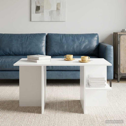 vidaXL Coffee Table White 87 x 50 x 45 cm Engineered Wood