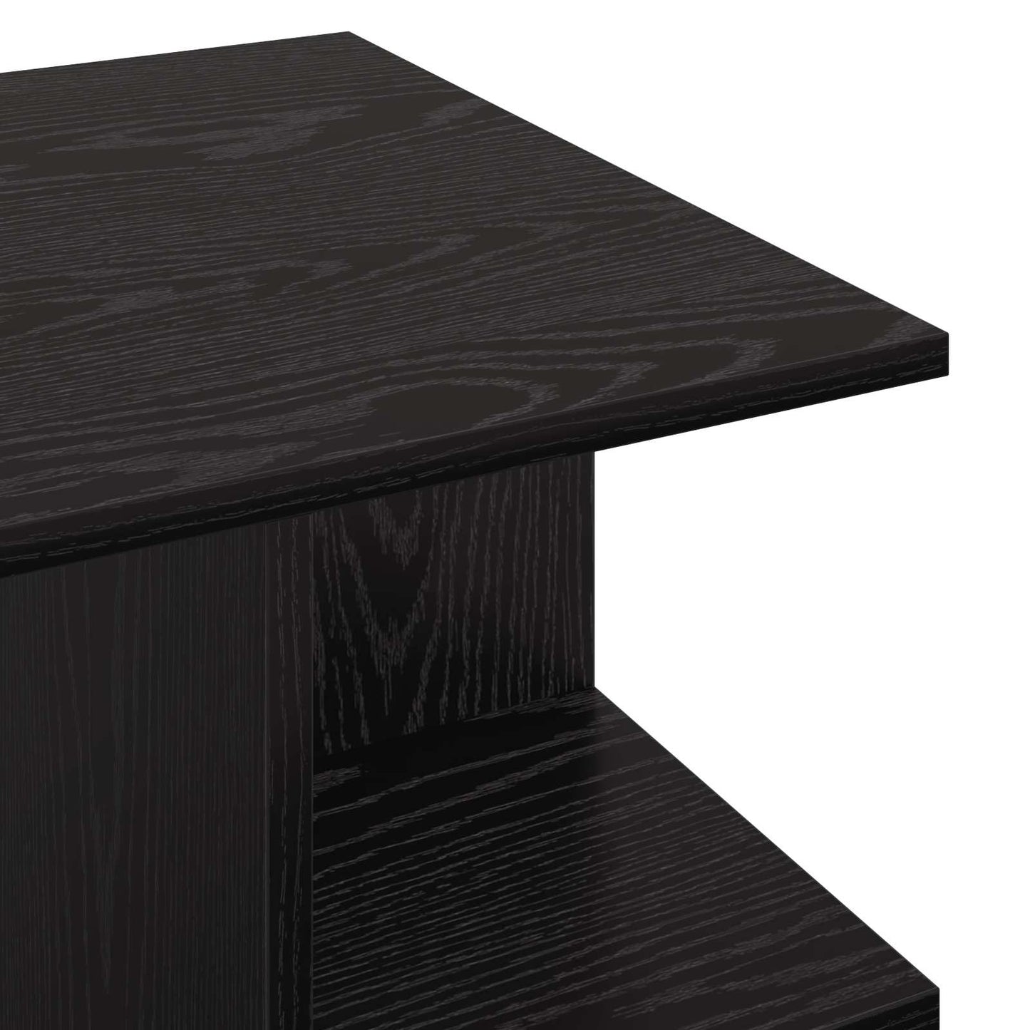 vidaXL Coffee Table Black Oak 87 x 50 x 45 cm Engineered Wood