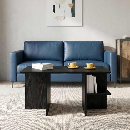 vidaXL Coffee Table Black Oak 87 x 50 x 45 cm Engineered Wood