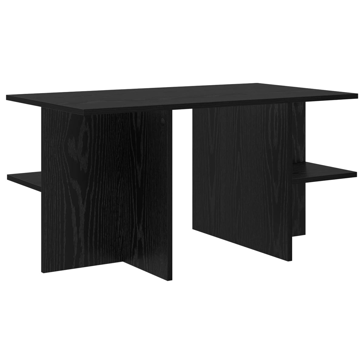 vidaXL Coffee Table Black Oak 87 x 50 x 45 cm Engineered Wood