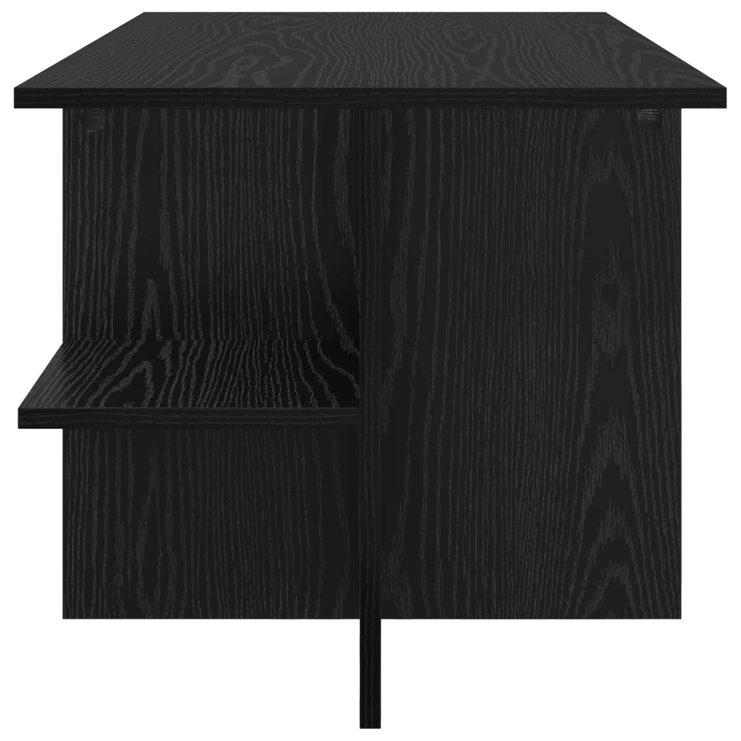 vidaXL Coffee Table Black Oak 87 x 50 x 45 cm Engineered Wood