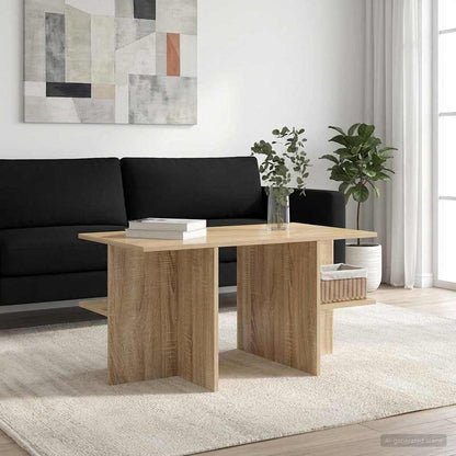 vidaXL Coffee Table Sonoma Oak 87 x 50 x 45 cm Engineered Wood
