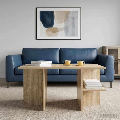 vidaXL Coffee Table Sonoma Oak 87 x 50 x 45 cm Engineered Wood
