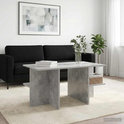 vidaXL Coffee Table Concrete Grey 87 x 50 x 45 cm Engineered Wood