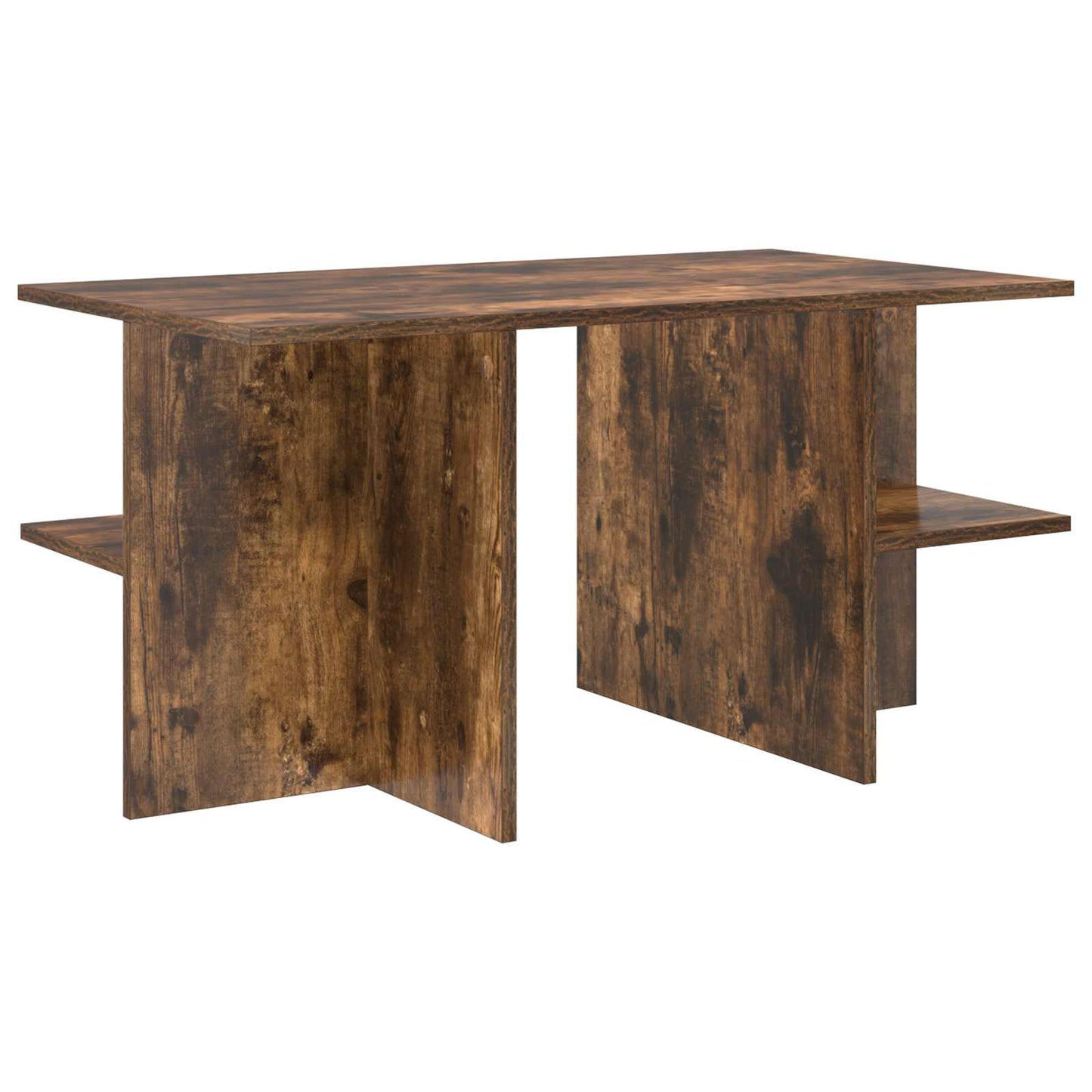 vidaXL Coffee Table Smoked Oak 87 x 50 x 45 cm Engineered Wood