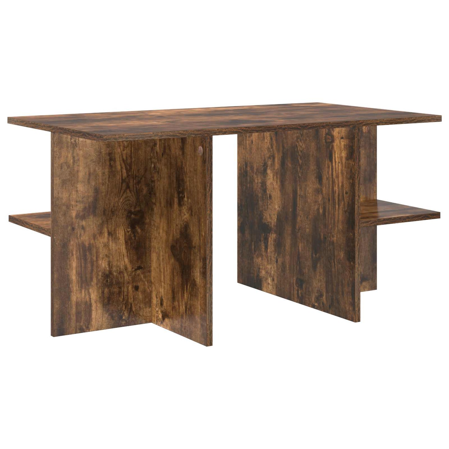 vidaXL Coffee Table Smoked Oak 87 x 50 x 45 cm Engineered Wood